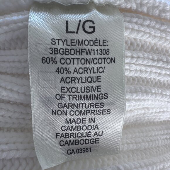 Fisherman Aran Cable Knit Sweater sz M - Ivory - Picture 10 of 11